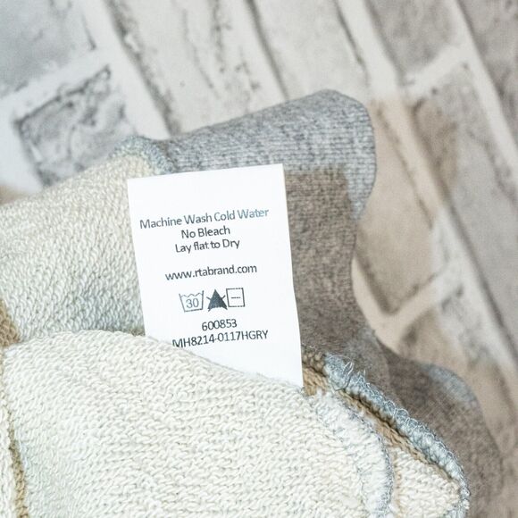 RtA Brand French Terry Crew Sweatshirt Layered sleeves in Heather Gray size L - Picture 8 of 9